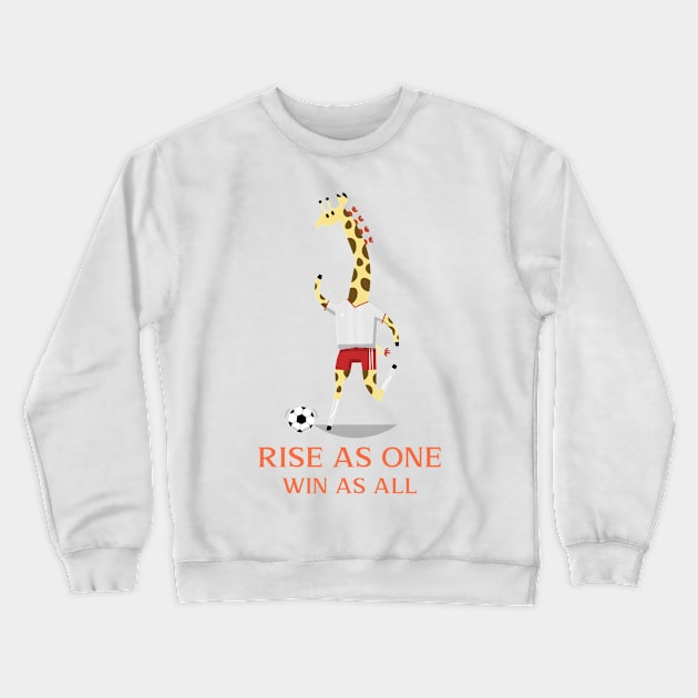 RISE AS WIN AND WIN AS ALL Crewneck Sweatshirt by Football stars